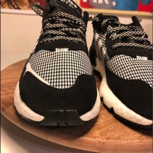 Adidas houndstooth night joggers/matching pants